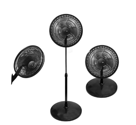 Ventilador De Pie WHITENBLACK WBVP18M 18" 75w 3 Velocidades 
